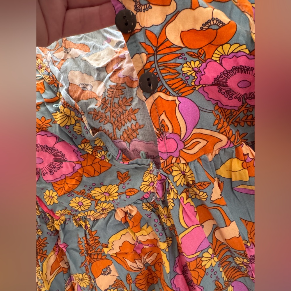 Boho Floral Viral TikTok Romper - Picture 9 of 9